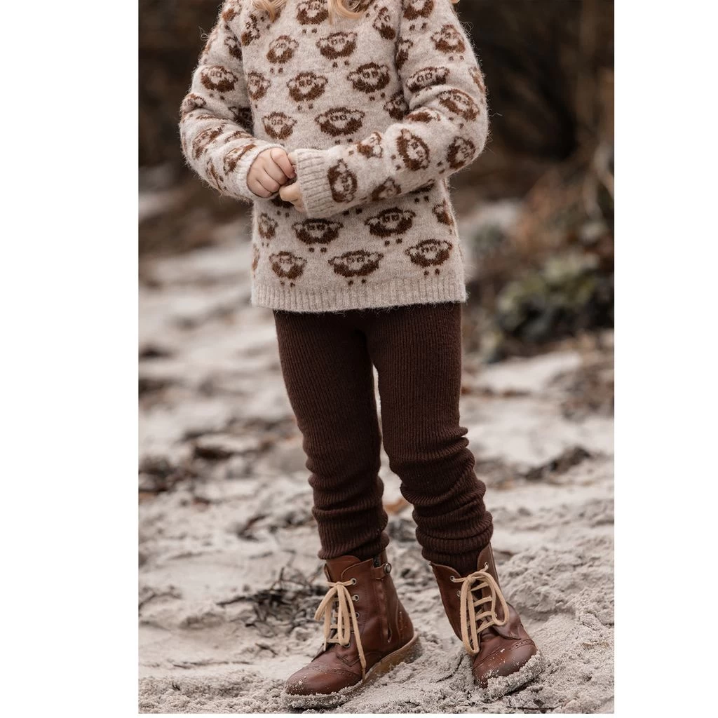 Benna Ribbed Leggings Chicory Coffee 2 Benna Ribbed Leggings Chicory Coffee - Image 2