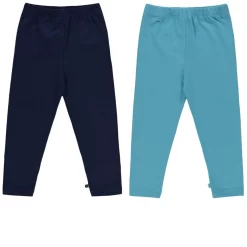 Småfolk 2-pack Leggings Medieval Blue