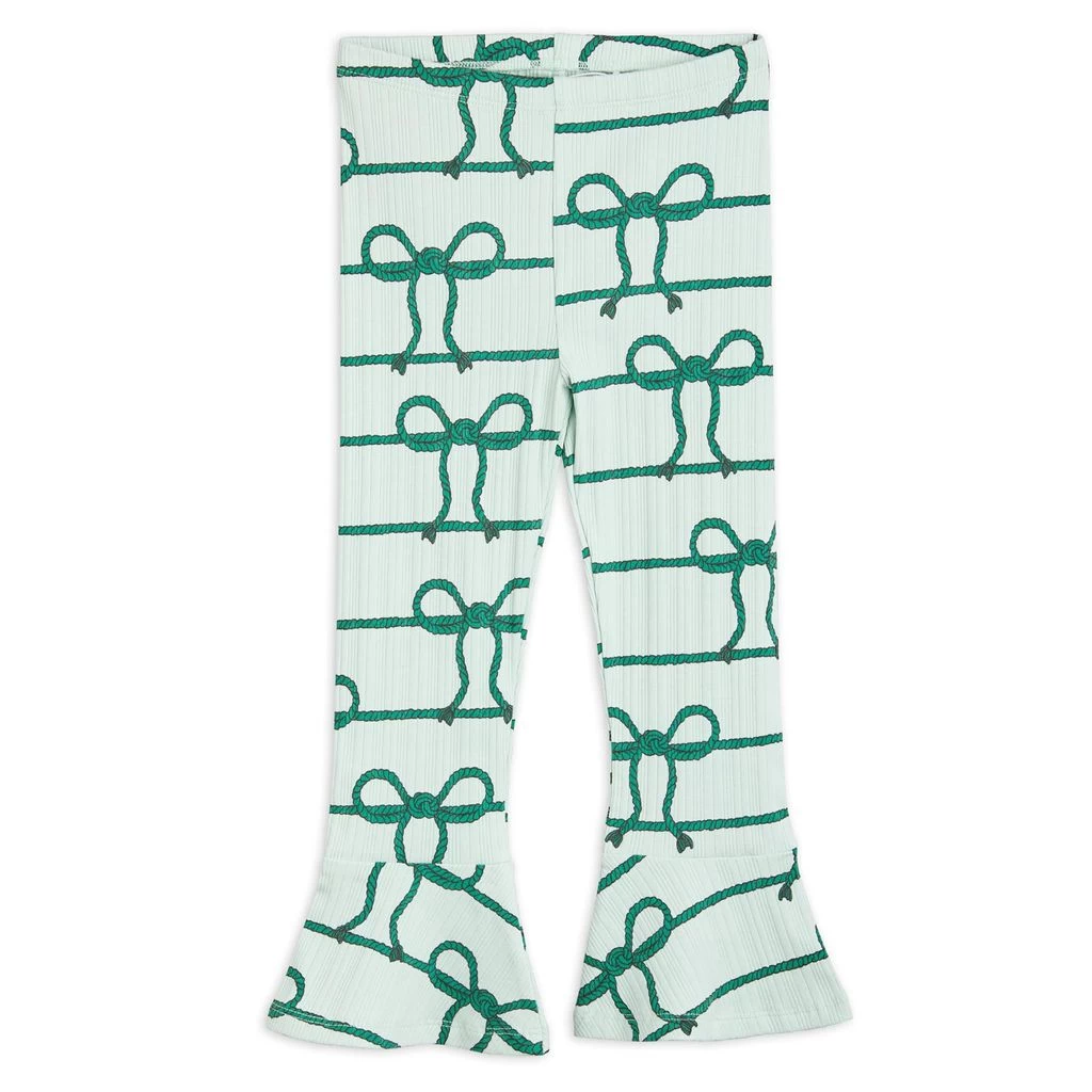 Mini Rodini GOTS Rope Printed Pants Green 1 Mini Rodini GOTS Rope Printed Pants Green