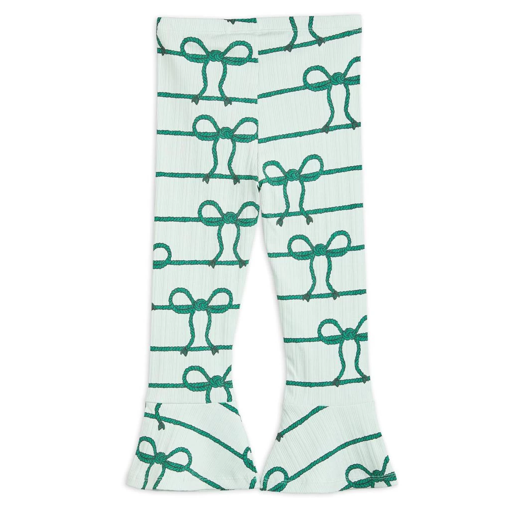 Mini Rodini GOTS Rope Printed Pants Green 2 Mini Rodini GOTS Rope Printed Pants Green - Image 2
