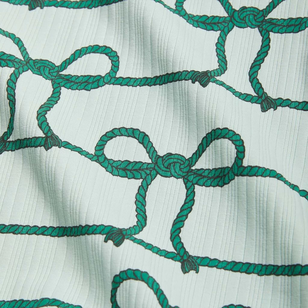 Mini Rodini GOTS Rope Printed Pants Green 4 Mini Rodini GOTS Rope Printed Pants Green - Image 4