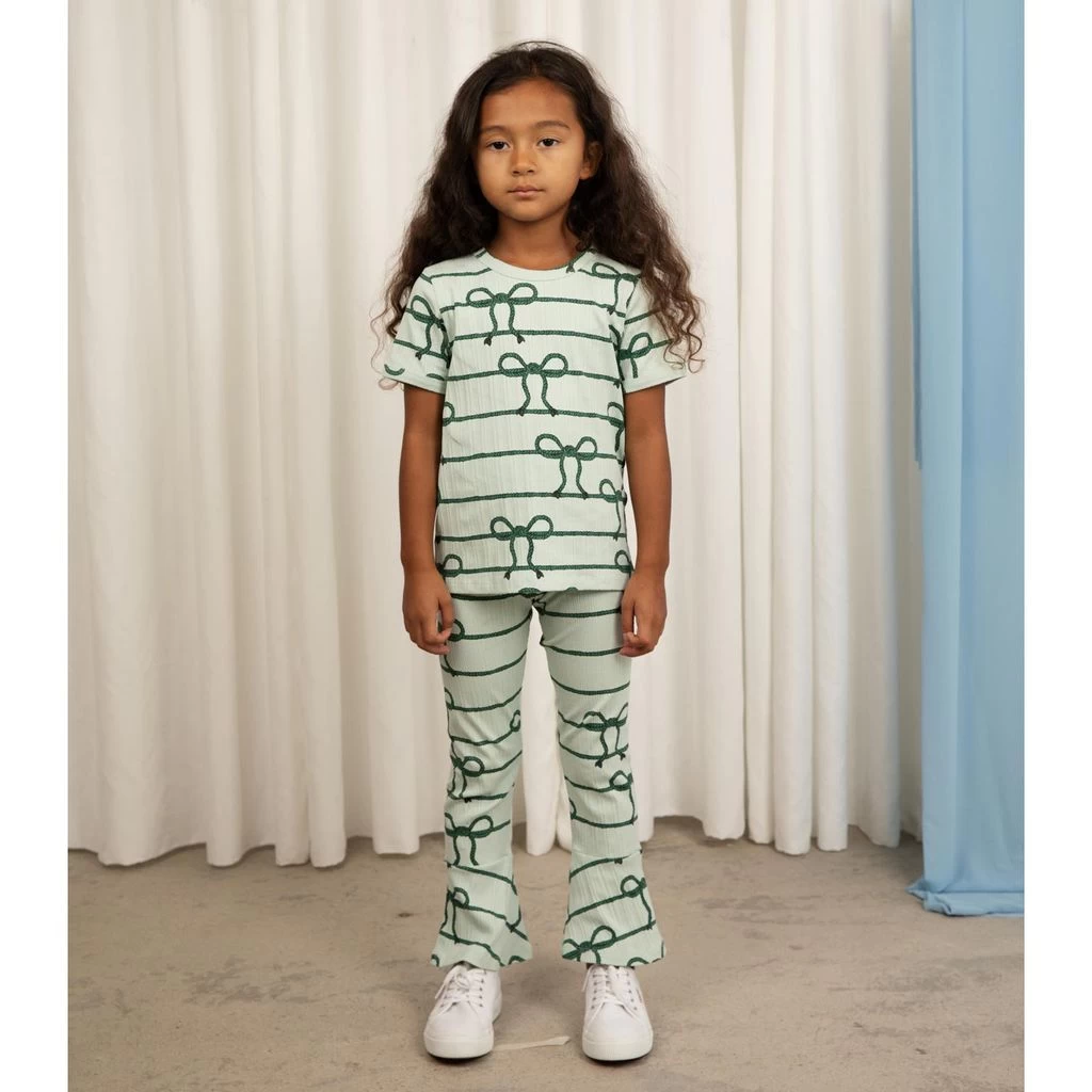 Mini Rodini GOTS Rope Printed Pants Green 5 Mini Rodini GOTS Rope Printed Pants Green - Image 5