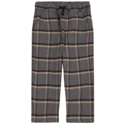 Ian Plaid Pants Gray