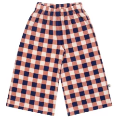 Checked Pants Brick/Navy