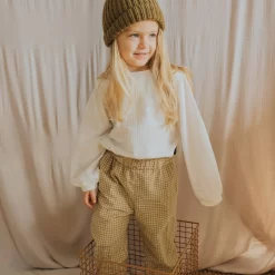 Checked Pants Wheat -PETIT BATEAU Store 1024x1024 4275