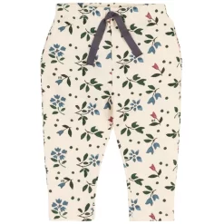PETIT BATEAU Floral Baby Pants Avalanche/Multico
