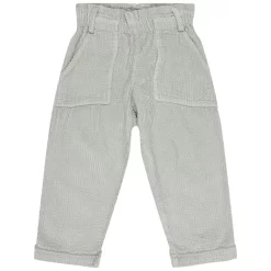 Corduroy Pants With Belt Loops Eucalyptus