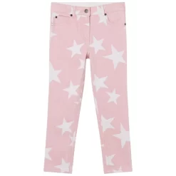 Stella McCartney Kids Star Print Jeans Pale Pink