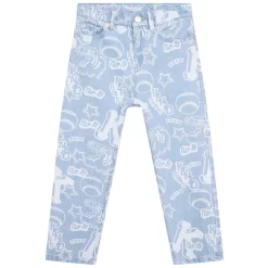 Kenzo Printed Jeans Blue