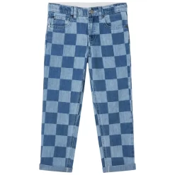 Stella McCartney Kids Checked Jeans Blue