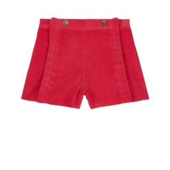 Jacadi Corduroy Shorts Scarlet Red