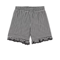 Monnalisa Gingham Shorts Black