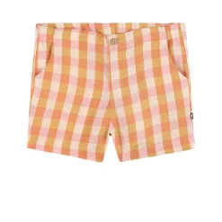 Gingham Shorts Papaya