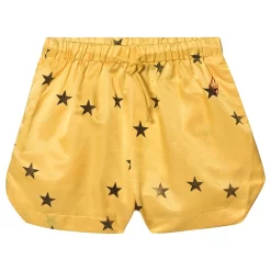 Silky Duck Bermuda Shorts Yellow Stars