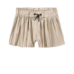 DKNY Pleated Shorts Gold