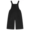 Pleated Overalls Nearly Black
