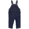 PETIT BATEAU Baby Denim Overalls Dark Blue