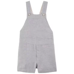 Overall Shorts Pale Blue