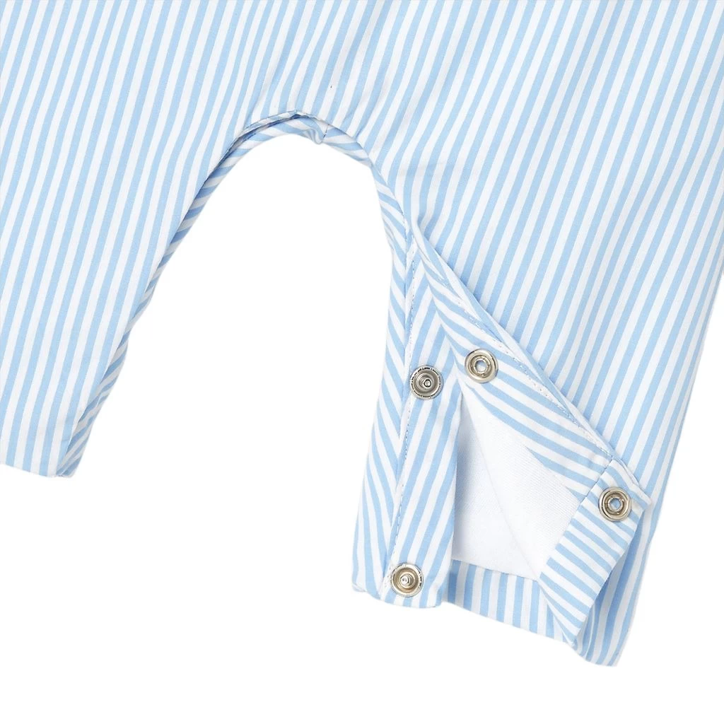 Jacadi Stripe Overalls Blue 4 Jacadi Stripe Overalls Blue - Image 4