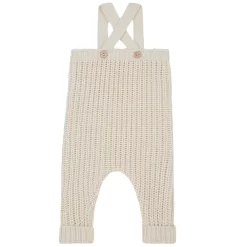 Maud Knitted Overalls Ecru