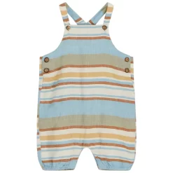 Hust & Claire Melvin Striped Overalls Sand Shell