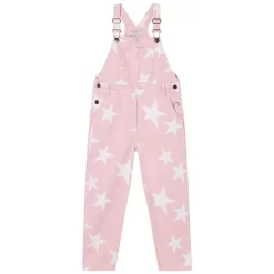 Stella McCartney Kids Star Print Overalls Pale Pink