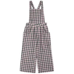 Bellis Checked Overalls Dawn Pink
