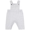 Jacadi Checkered Overalls White