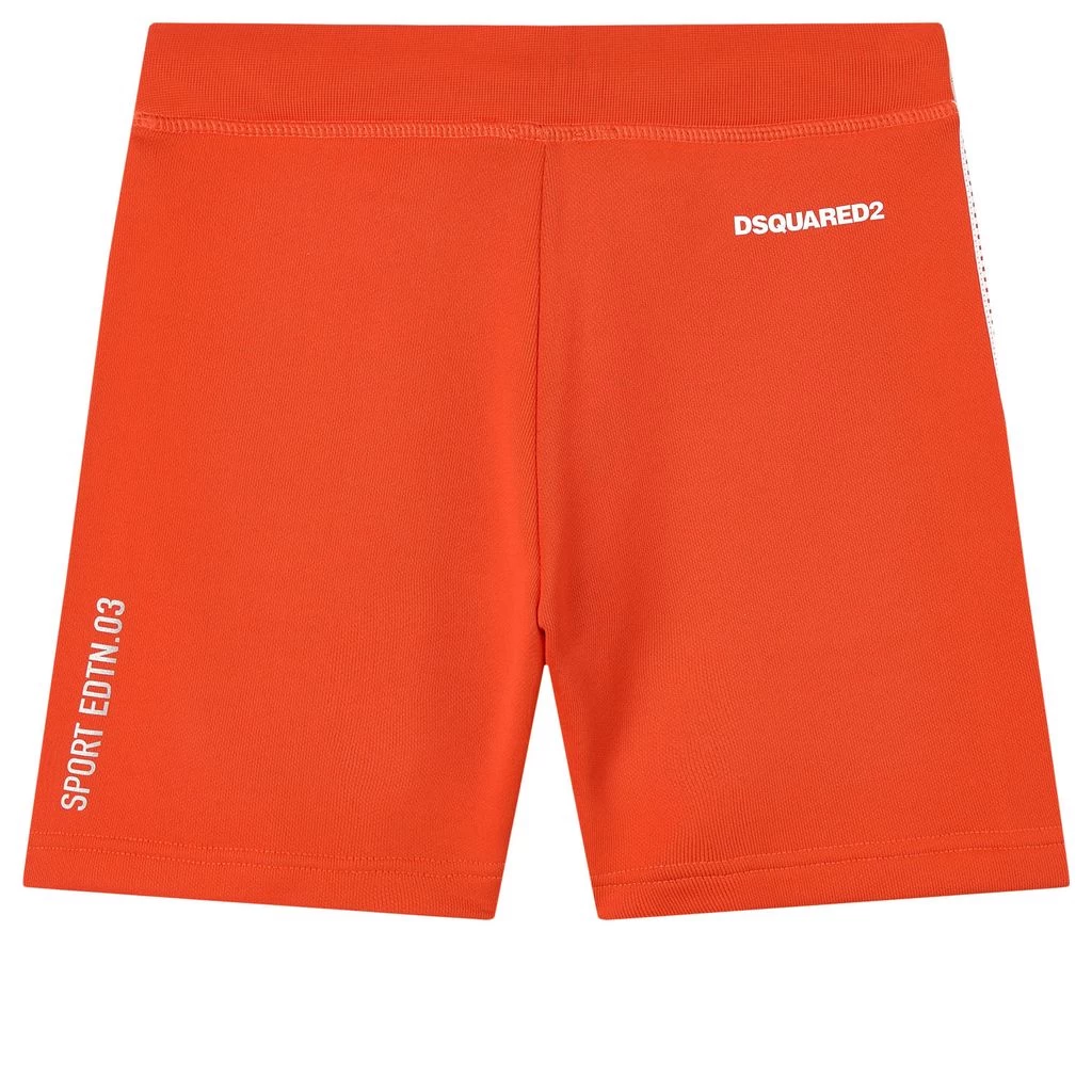 DSQUARED2 Logo Sweatshorts Orange 2 DSQUARED2 Logo Sweatshorts Orange - Image 2