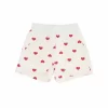 Monnalisa Heart Print Shorts Cream