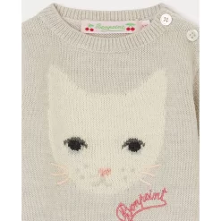 BONPOINT Almire Knit Sweater Gray -PETIT BATEAU Store 1024x1024 481
