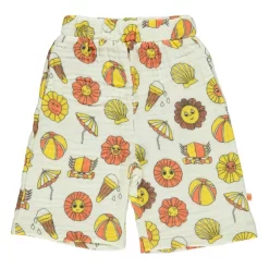 Småfolk Printed Shorts Cream