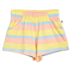 Mini Rodini GOTS Striped Shorts Pastel