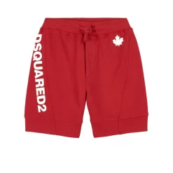 DSQUARED2 Logo Sweat Shorts Red