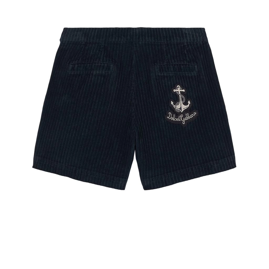 Dolce & Gabbana Corduroy Shorts Blue Scurissimo 2 Dolce & Gabbana Corduroy Shorts Blue Scurissimo - Image 2