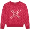 Kenzo Branded Sweater Fuschia