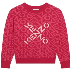 Kenzo Branded Sweater Fuschia