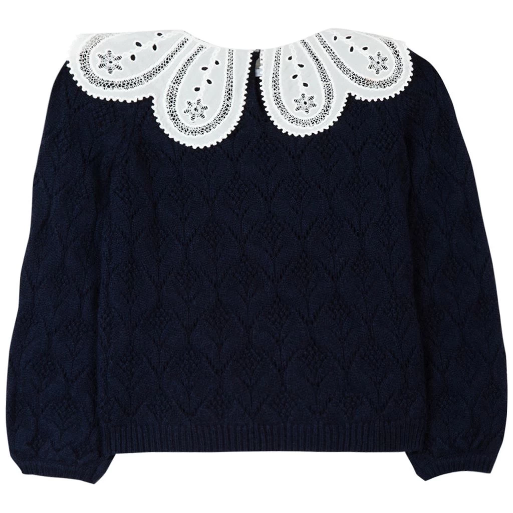 TARTINE ET CHOCOLAT Jardin D Hiver Sweater Marine 2 TARTINE ET CHOCOLAT Jardin D Hiver Sweater Marine - Image 2