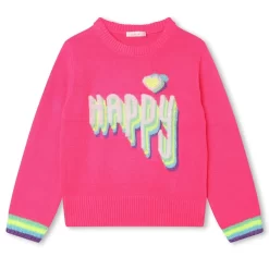 Billieblush Intarsia Sweater Pink