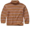 Stripe Knit Sweater Brown