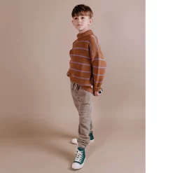 Stripe Knit Sweater Brown -PETIT BATEAU Store 1024x1024 572