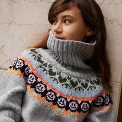 Molo Gimla Knit Sweater Light Gray Melange -PETIT BATEAU Store 1024x1024 589