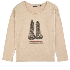 Ikks T-Shirt With Print Beige