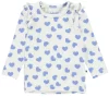 Molo GOTS Emma Printed Baby T-Shirt Blue Hearts