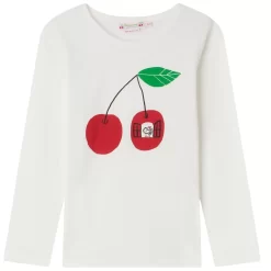 BONPOINT Tidjiane Long Sleeved T-Shirt Cream