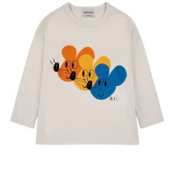 Bobo Choses Mouse Long Sleeved T-Shirt Cream
