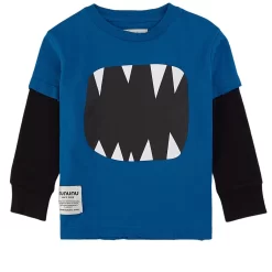 Roar Branded Graphic T-Shirt Blue