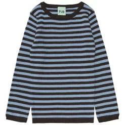 Striped Sweater Chocolate/Sky