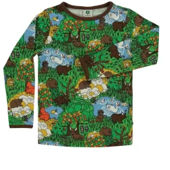 SmÄfolk Printed Top Landscape Green