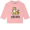 Kenzo Long Sleeved Branded T-Shirt Nude